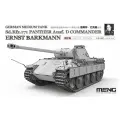 Сборная модель Meng Model German Medium Tank Sd.Kfz.171 Panther Ausf.D Commander Ernst Barkmann (ES-003) 1:35