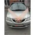 Комплект из фатина с бантиками для украшения свадебного автомобиля