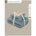 Estia Мартос комплект полотенец 50х80-2/70х130-2 хлопок, мятный 500 г/м2, 4 пр.