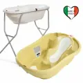 Комплект ванночка Ok Baby Onda Evolution желтый 13 +Подставка Metal Bath Stand