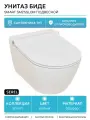 Унитаз биде Serel Smart SM25SLBM подвесной с сиденьем Микролифт белый фарфор подвесной