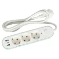 Удлинитель бытовой Skybeam 3 розетки 1.5 м цвет белый