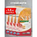 FARMINA CAT N&D ANCESTRAL GRAIN CHICKEN & POMEGRANATE низкозерновой для взрослых кошек с курицей и гранатом (1,5 кг х 4 шт)