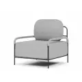 Кресло Novelti Gufo LUX Camby 82 (67х72х65 см), букле, цвет дым 18 кг