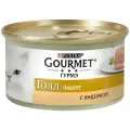 Влажный корм Gourmet Gold, для кошек, паштет со вкусом индейки (18шт по 85г)