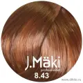 J.Maki Стойкий краситель для волос, 8.43 медно-золотистый светлый, 60 мл