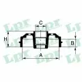Барабан тормозной Lpr 7D0699CA для Renault CAPTUR J5 H5, Clio IV, Kangoo, Logan I