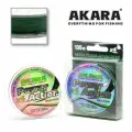 Шнур Akara Power Action X-4 зеленый, 135 м, тест 6,5кг d 0.1мм