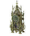 Часы Bronza Portugal Кафедрал, настольный, фигурный, металл, золотой