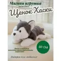 Мягкая игрушка антистресс - Собака щенок Хаски 40см