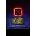 Светильник SolovevStore Dota 2, дерево, с выключателем, светодиодные лампы