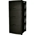 Комод Keeplex Rattan KL377312011, темный каштан