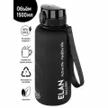 Бутылка для воды спортивная, для холодных и горячих напитков 1,5 л Elan Gallery Style Matte, с углуб. д/пальцев, черная