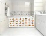 Экран цельный под ванну Ракушки 1,70м, пластиковая рама