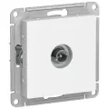 Розетка телевизионная проходная Systeme Electric Atlas Design 1-й разъем, белый