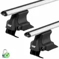 Багажник на крышу D-LUX 2 для AUDI A3 / Ауди A3 хэтчбек 1999-2003 гладкая крыша 120см, аэродинамические дуги, замок