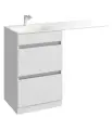Тумба под раковину Aqwella Form 115 FOR01052 Белая МДФ / ЛДСП белый с ящиками