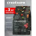 Корм сухой Grandorf Fresh Grain Free Dog Adult Mini Lamb & Sweet Potato беззерновой для взрослых собак мелких пород, ягненок, батат, 3 кг 2 шт