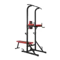 Турник-пресс-брусья со скамьей 3 в 1 UNIX Fit POWER TOWER 120P для домашних тренировок, нагрузка на скамью до 240 кг