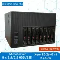 Микросервер Huananzhi 8 х 3,5 HDD/Xeon E5 2640 v4 2.4 GHz/32 Гб ОЗУ + NVME 512Gb, без ПО