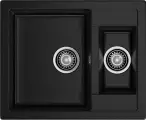 GranFest Композит Мойка QUADRO 610K 1,5-чаши 610*500мм черный арт. GF-