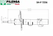 Амортизатор Пер. vw Transporter T5(Pilenga Sh-P 7256)