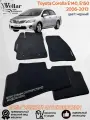 Ворсовые коврики в салон автомобиля Toyota Corolla E140, E150 /X Поколение/ 2006-2013/ коврики автомобильные в машину Тойота Королла