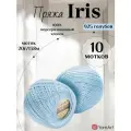Летняя хлопковая пряжа YarnArt Iris (Ирис), цвет 925 голубой, 10 мотков