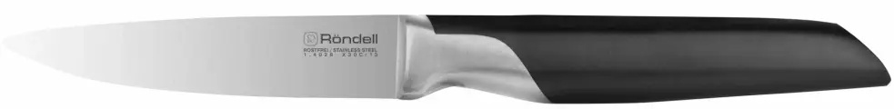 RD-1433 / Нож кухонный Rondell Brando RD-1433, универсальный, для овощей, 90мм, заточка прямая, стал