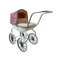 Melobo Коляска-люлька для кукол розово-кремовая с большими колесами 9621/Цвeт№1 с 3 лет