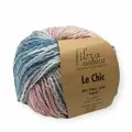 Пряжа Fibra Natura Le Chic 15-205 (5 мотков по 50г/120м) голубой/коралл/белый