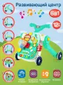 Многофункциональный игровой центр 6в1, ходунки/столик/каталка/беговел/самокат/музыкальная панель, свет, звук, JB0334303
