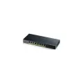 Zyxel GS1900-8HP-EU0103F Коммутатор Smart L2 PoE+ GS1900-8HP, 8xGE PoE+, настольный, бесшумный, бюджет PoE 70 Вт