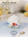 Сахарница Zapel Fleurs des champs, фарфор, с рисунком, 390 мл