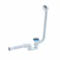 Сифон для ванны АНИ Пласт плоский, автомат, 1 1/2x40, гофра, 40х50 EC055G 025-1032