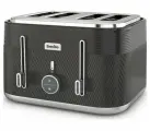 Тостер Breville VTT973 Obliq 4S Toaster Black & Silver