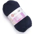 Пряжа YarnArt Flowers Unicolor темно-синий (753), 55%хлопок/45%акрил, 200м, 50г, 5шт