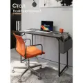 Стол письменный, компьютерный лофт INCUBE D002.100. GRP, графит, 100х50х75см, с органайзером, ЛДСП, металл