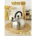 Катунь Чайник со свистком KT-104 3,2 л, 3.2 л, стальной
