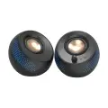 Компьютерная акустика Creative PEBBLE X 2.0, с rgb-подсветкой, черный
