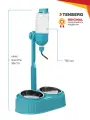 Поилка для собак Сухие усы TENBERG Water Dispenser Dual MAX Blue / Сухая автопоилка для ши-тцу и йорков / NEW