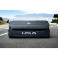 Органайзер в багажник автомобиля Lexus, чёрный 70х30х30 см, экокожа