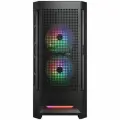 Корпус Cougar Airface RGB Black, 2х140мм + 1x120mm ARGB Fan, ARGB Fan Hub, без БП, черный, ATX