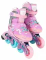 Роликовые коньки детские раздвижные Lotus pink р. M (34-37)