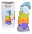 Игрушка логическая CUBIKA Башня развивающая, дерево, 8 деталей