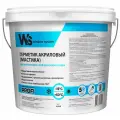 Герметик акриловый WS для внутреннего пароизоляционного слоя монтажного шва, белый 7 кг