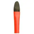 Roubloff Кисть Aqua Red round, соболь-микс овальная, обойма soft-touch, ручка короткая красная №12