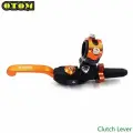 Рычаг (ручка) сцепления в сборе (неломайка) для питбайка, кроссовых мотоциклов OTOM Оранжевый