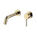 Смеситель для раковины скрытого монтажа Grocenberg GB511GO золото
