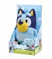 Мягкая игрушка щенок Bluey Блуи со звуком, оригинал, 30 см, голубой